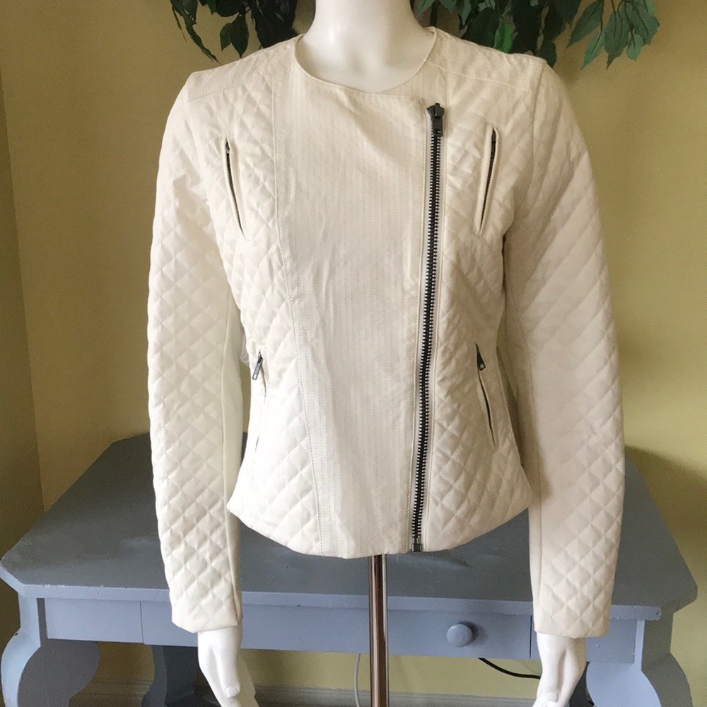 Catherine Malandrino for Design Nation Moto Bomber Jacket L